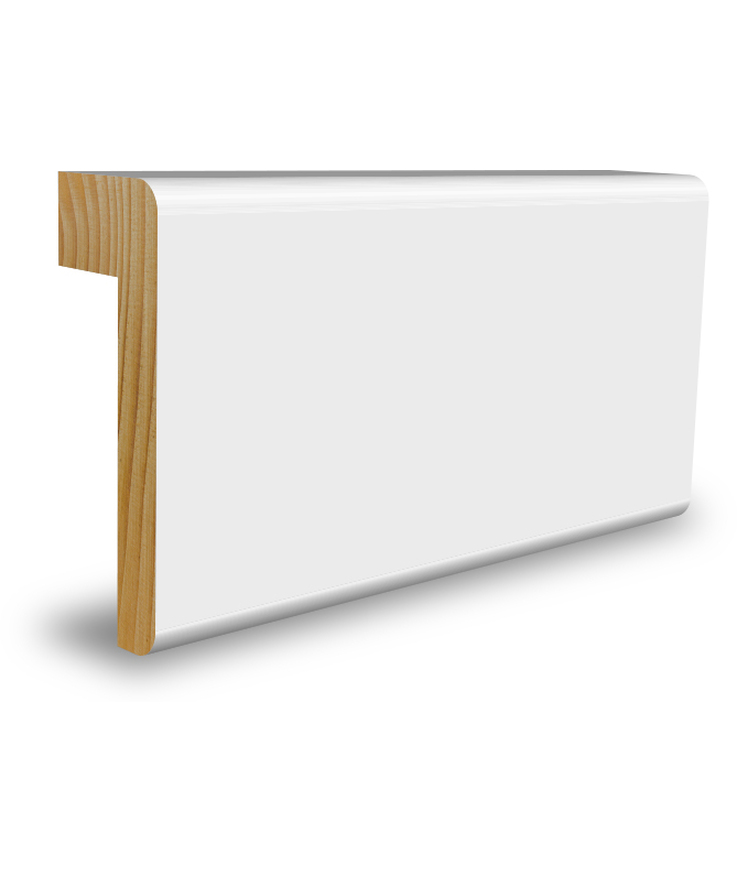 Foder med fals 12mm furu vit 21x56x3600mm