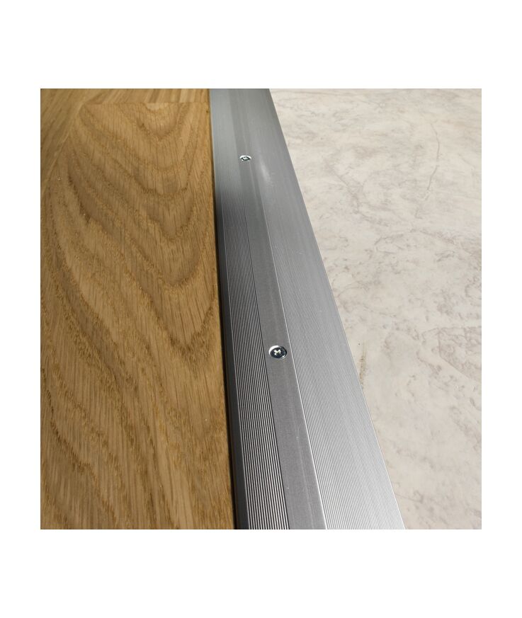 Nivålist aluminium silver 6.5-16mm längd 1000mm