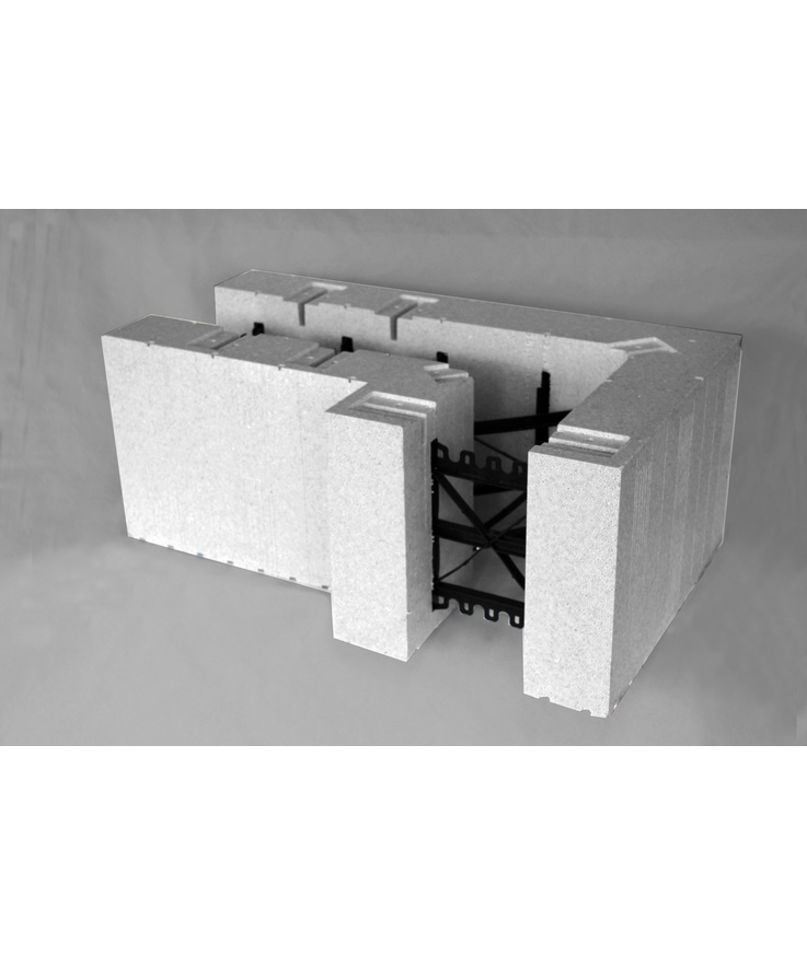 Isolerelement thermomur 350 Avslutnblock hörn vänst 0,36m2