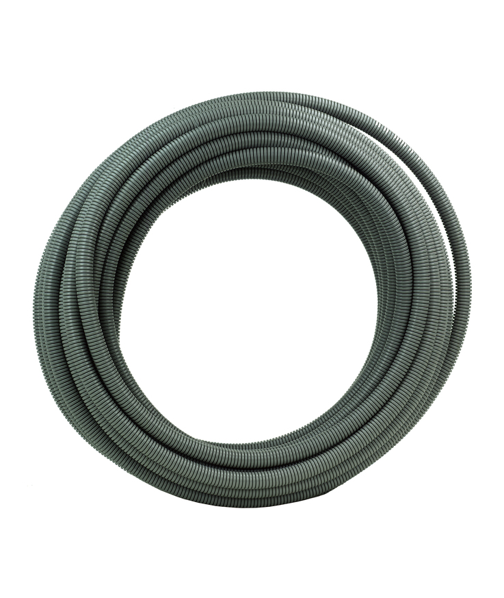 Flexrör 16mm 50m 320n för el- Installation grå ej f. ingutn.