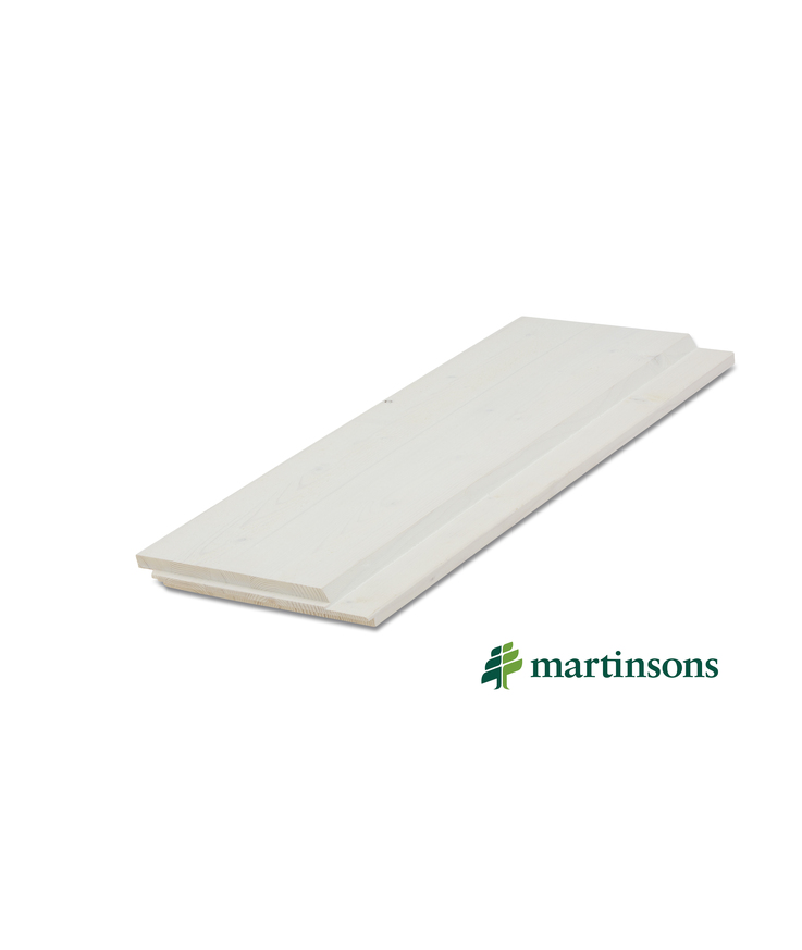 Limträpanel enkelfas ändspont Grundmålad gran 25x200x4800mm