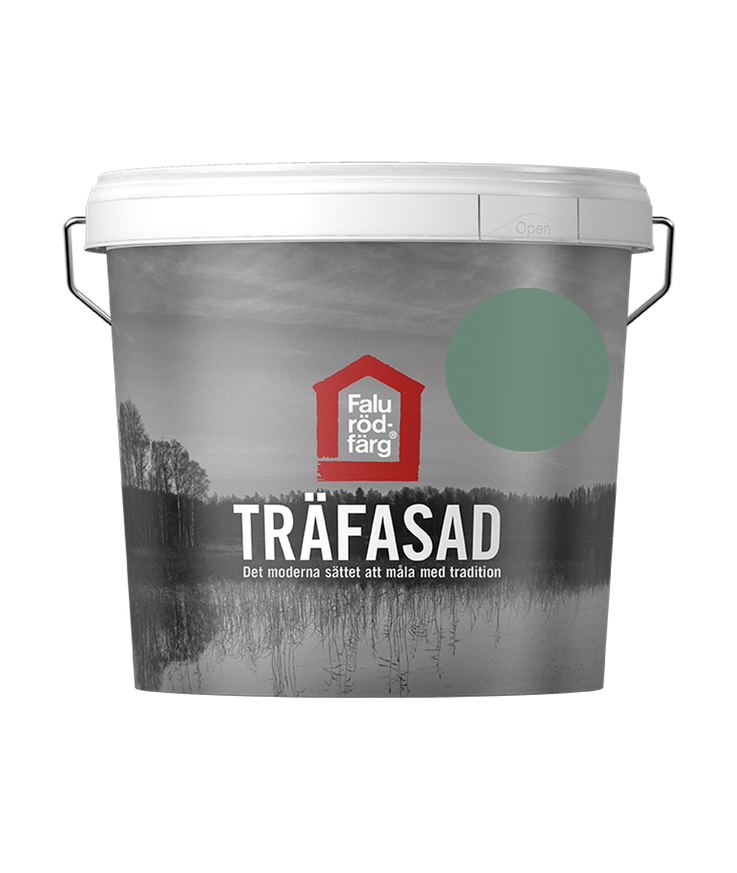 Falu rödfärg träfasad grön 10l