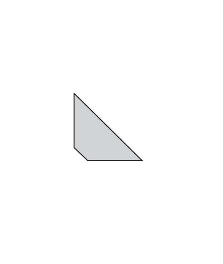 Trekantslist furu a 33x33mm