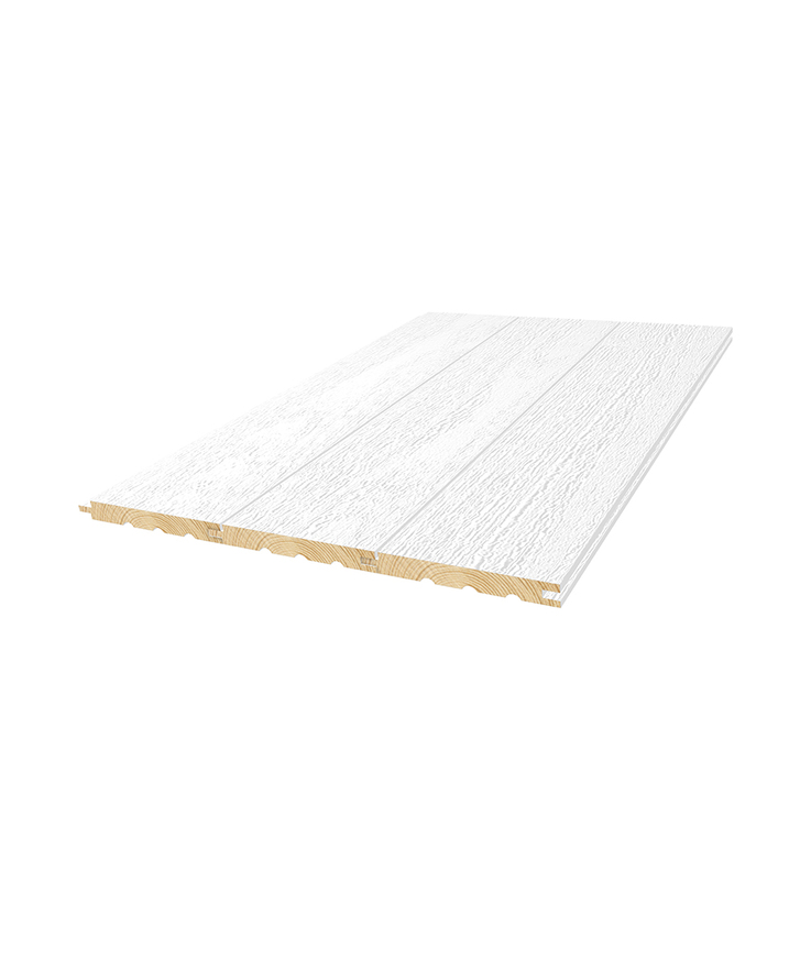 Panel rough vit s 0502-y gran Ändspont 14x120x5400 8st