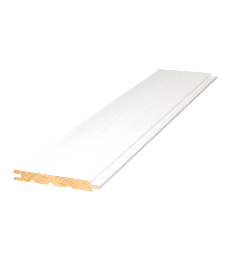 Panel livlig vit s 0500-n furu 13x120x3900mm