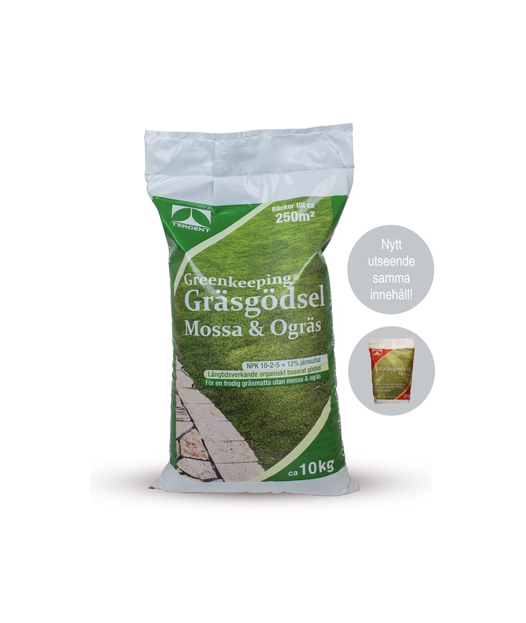 Gräsgödsel mossa och ogräs Greenkeeping tergent