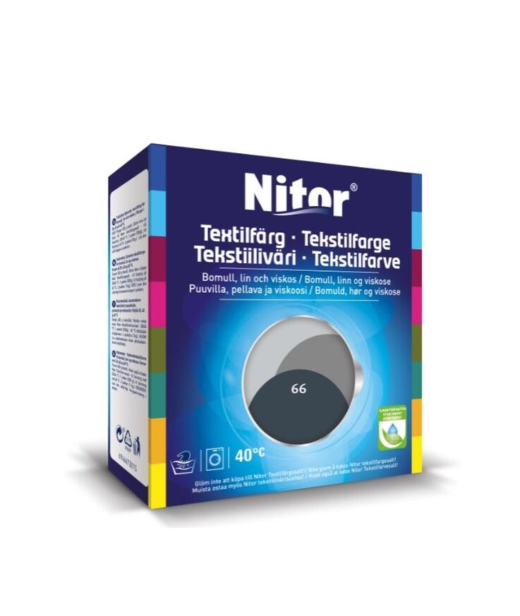 Textilfärg nitor antracit 66