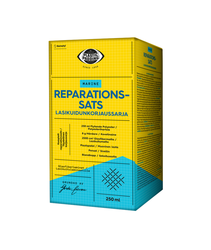 Reparationssats plastbåt Plastic padding 250ml