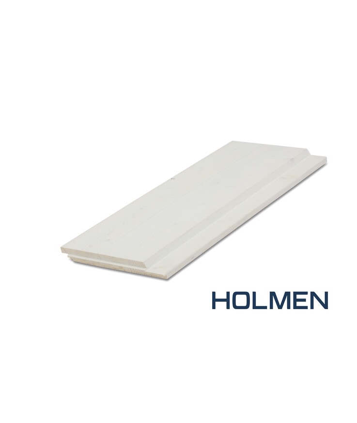 Limträpanel enkelfas ändspont Grundmålad gran 25x200x4800mm