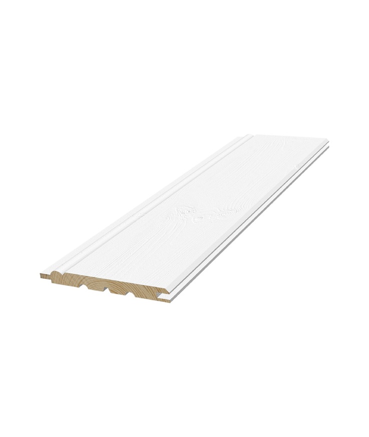 Panel trend pärlspont vit 0502 Målad änds 12x95x5400 8st