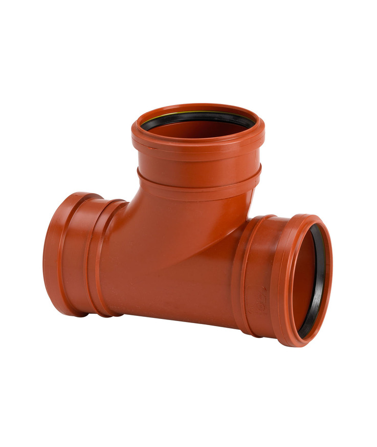 Markgrenrör pp 3 muffar en1852 Pbb5215 uponor 110x110x90gr