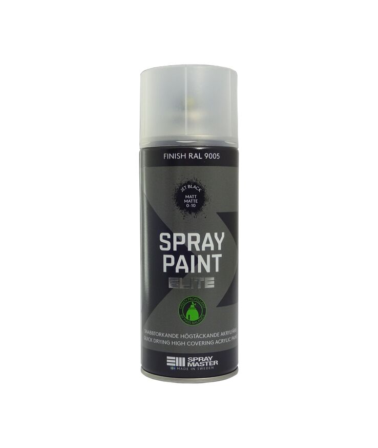 Sprayfärg spray master elite Svart matt 400ml
