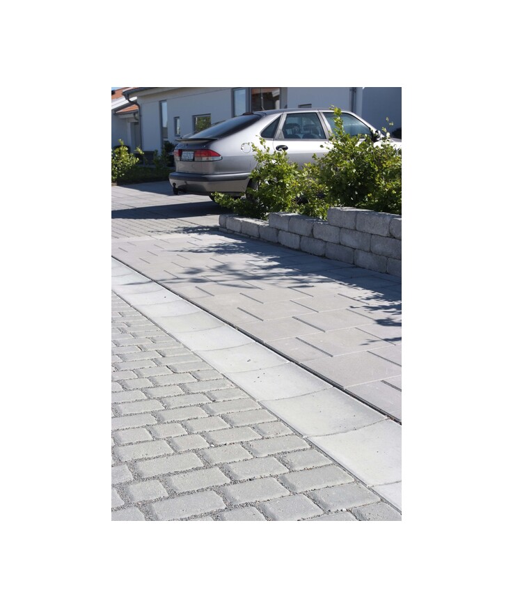 Platta premium ränndal naturgr Typ l, 350x350x50-70