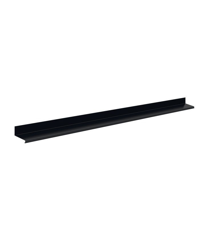 Överbleck ob till fönster Svart 015 80x1500mm