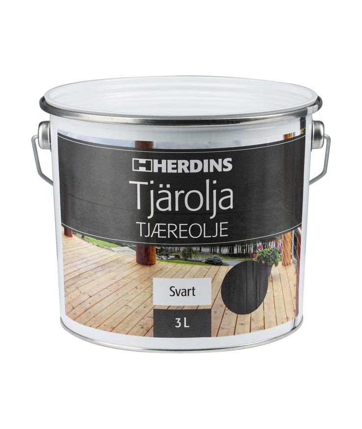 Tjärolja svart