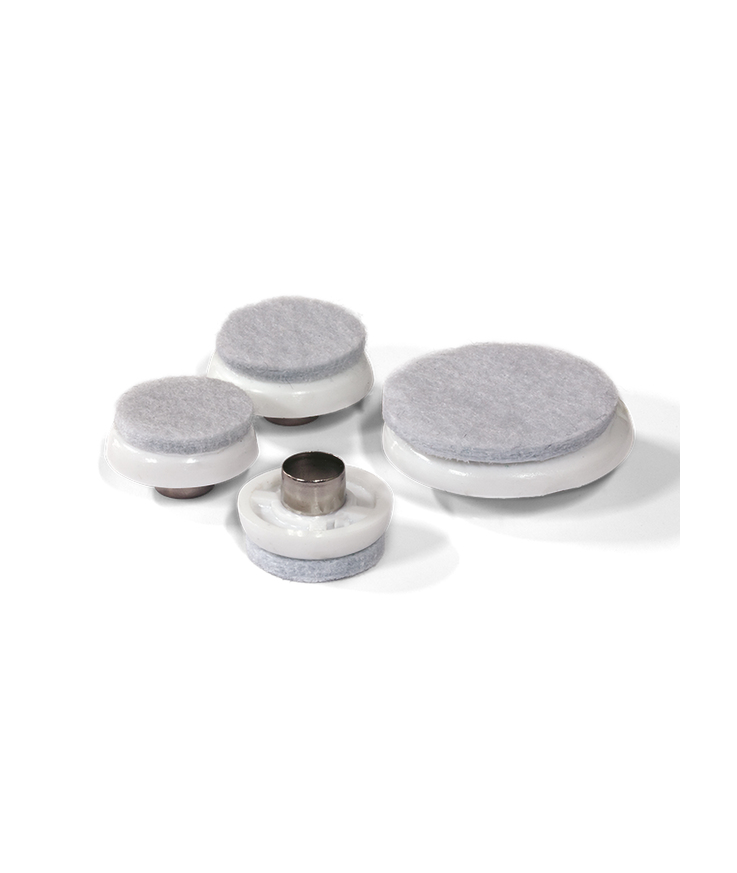 Möbeltass filt-rörnit vit 22mm