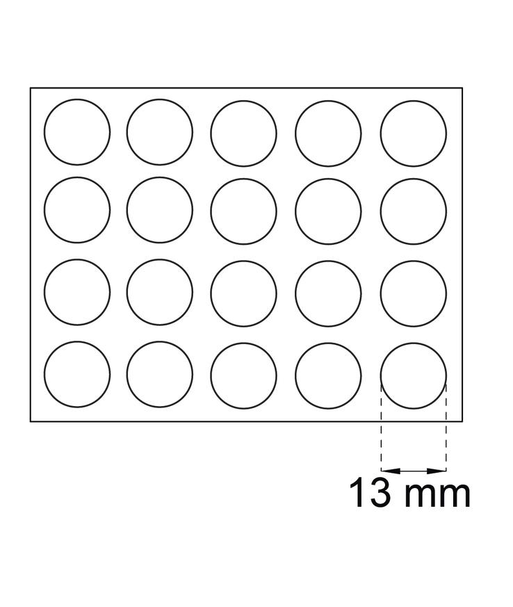 Täckbricka 13mm björk d13mm 20st