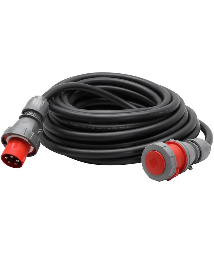 Motorkabel h07rn-f 5g16 ip67 63a/400 bygg-ström 20m