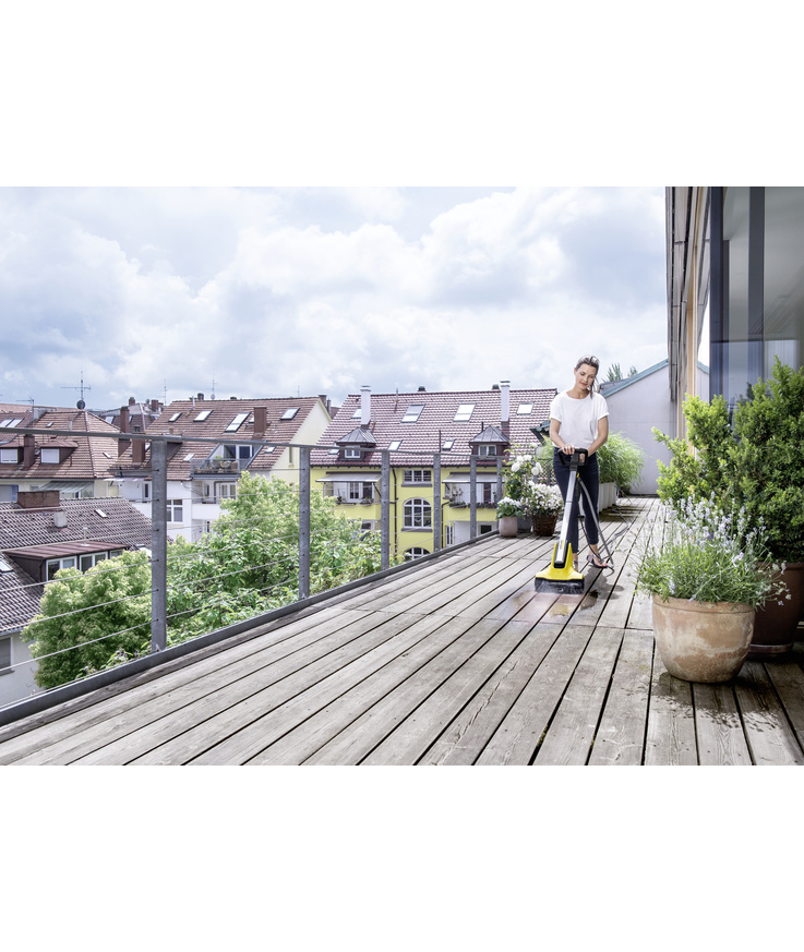 Borste till patio-cleaner trä