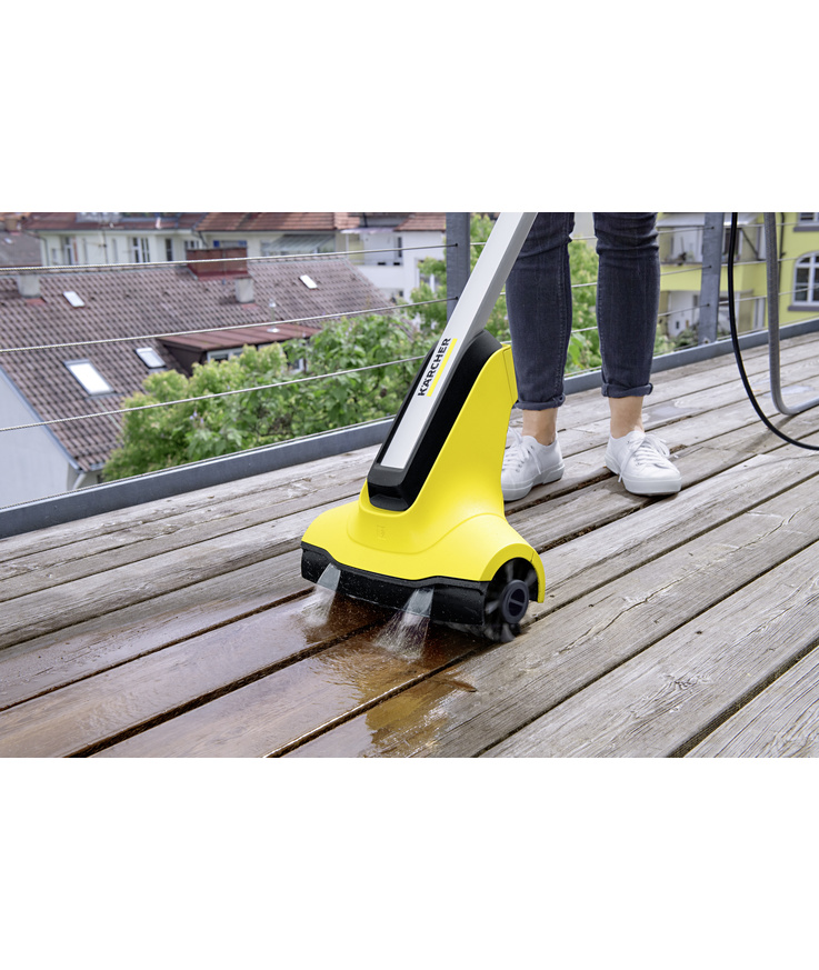 Borste till patio-cleaner trä
