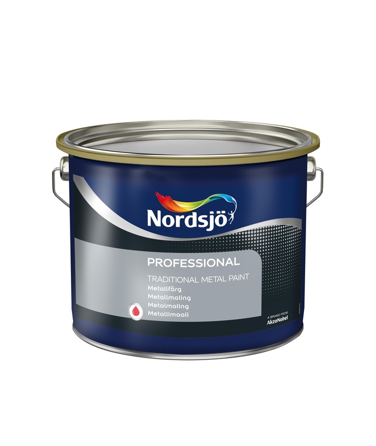 Metallfärg prof trad metal Paint svart utomhus