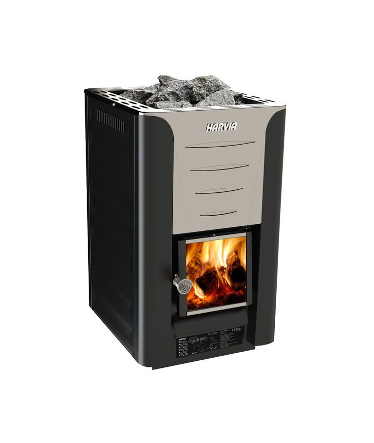 Bastuaggregat vedeldat Harvia Pro 20 Svart 