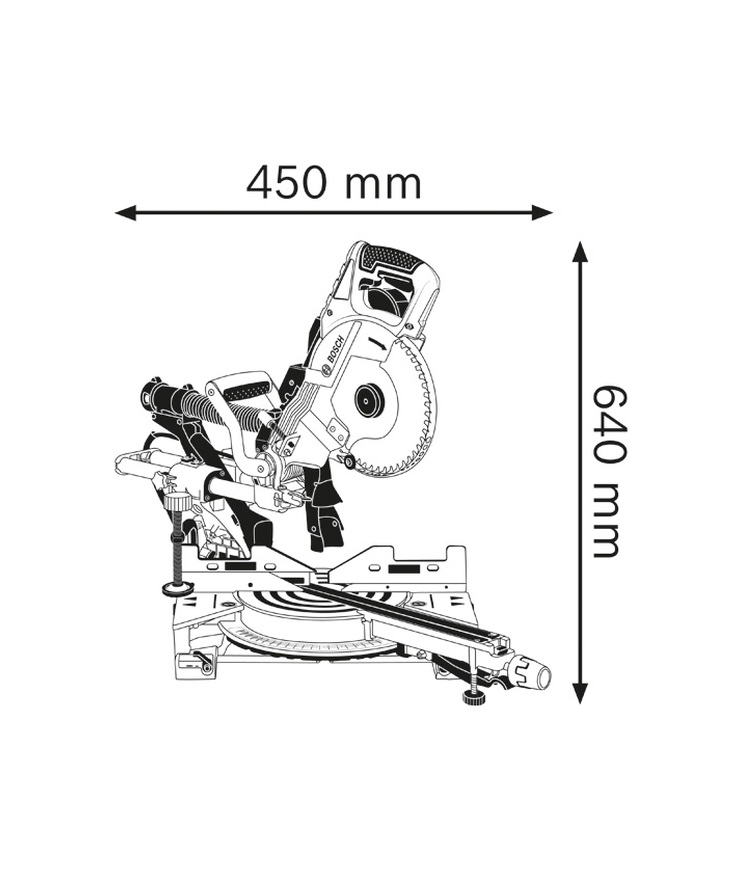 Kap-/geringssåg gcm 8 sde Utdragbar