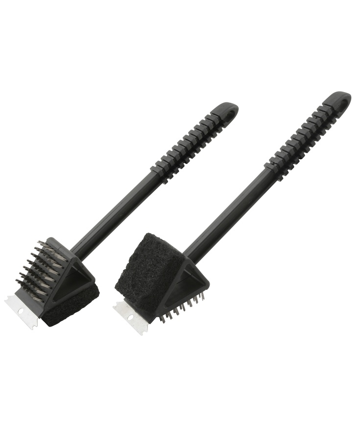 Grillborste 3 in 1 dangrill Svart 37cm