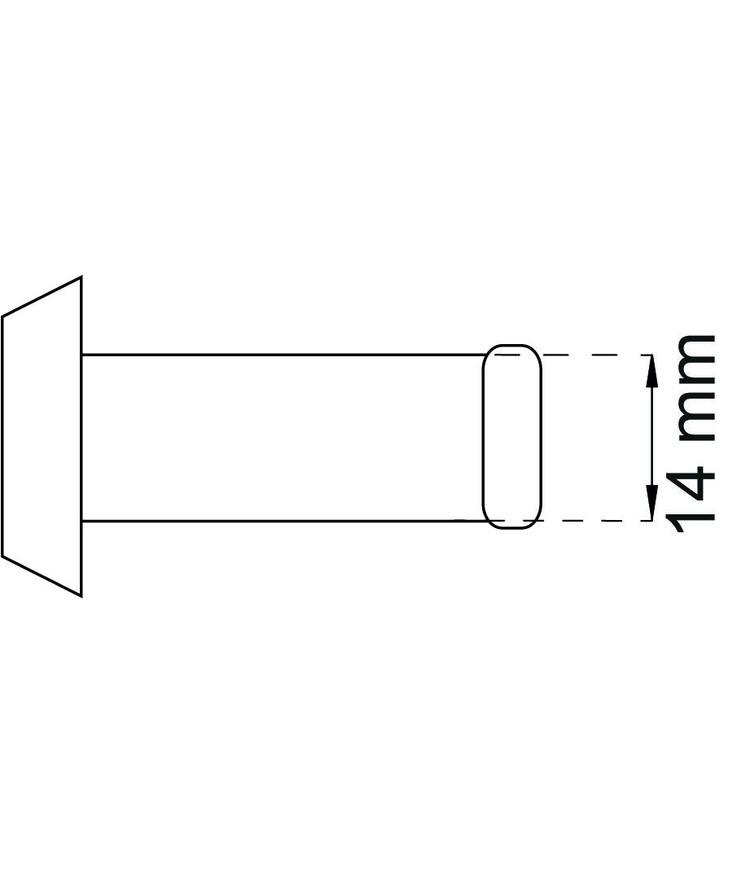 Dörröga 6544 krom d14mm