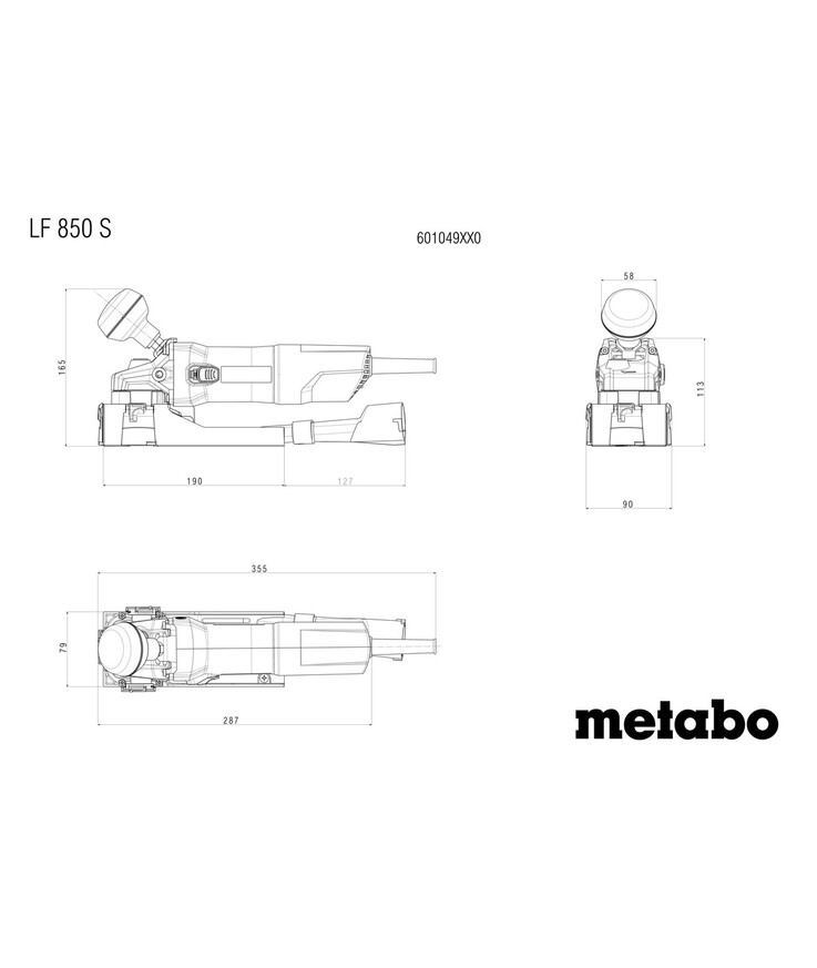 Lackfräs lf850s metabo 850w