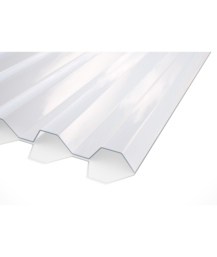 Plasttak korrugerad gop suntuf 76/18 klar 4000x1260mm