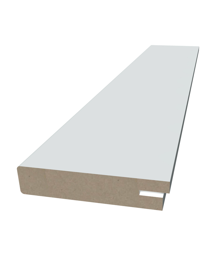 Fönstersmyg foderbildande mdf Vit s 0502-y 16x125x2440mm