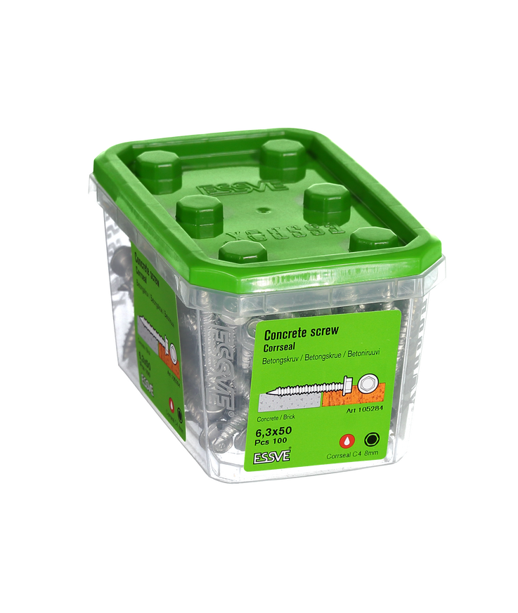 Betongskruv ecs-hf hex fläns Corrseal 6,3(5)x50