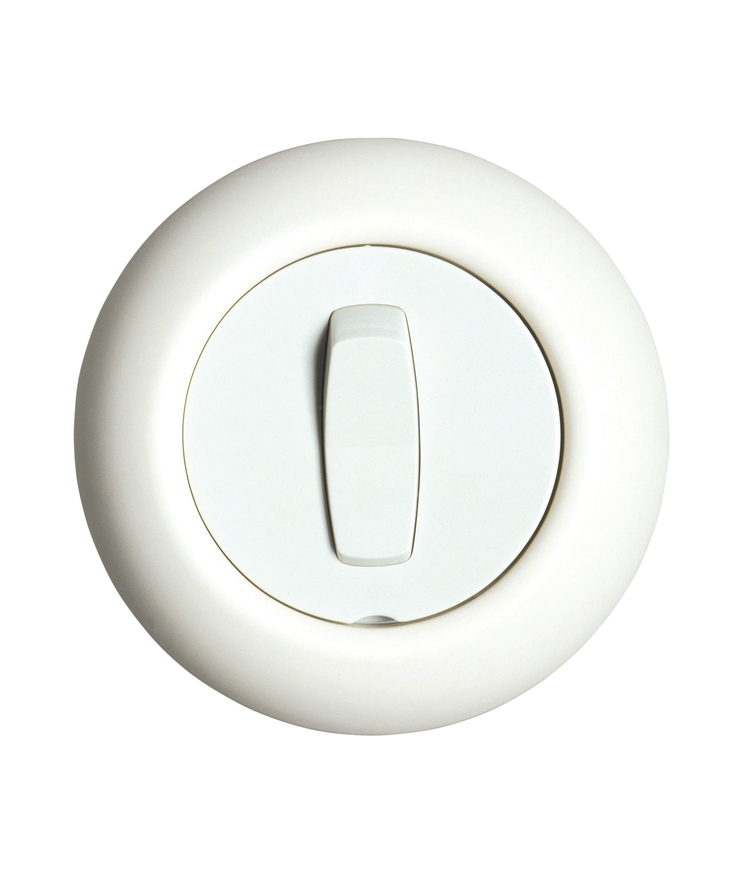 Strömbrytare renova dubbel Trapp infälld vit blister