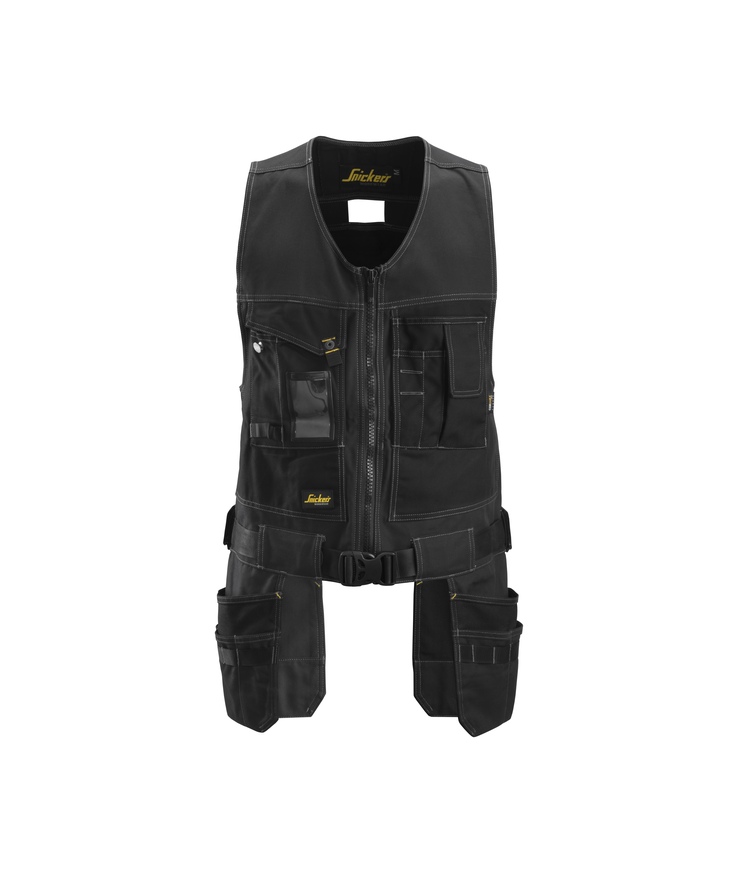 Verktygsväst canvas+ Svart/svart stl s