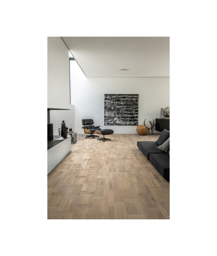 Parkett ek palazzo biondo Holländskt mattlack vit 15mm