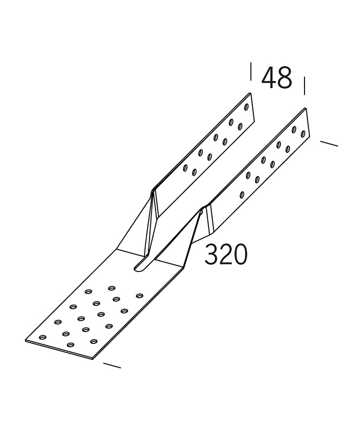 Gaffelankare joma 1,5x320x48mm