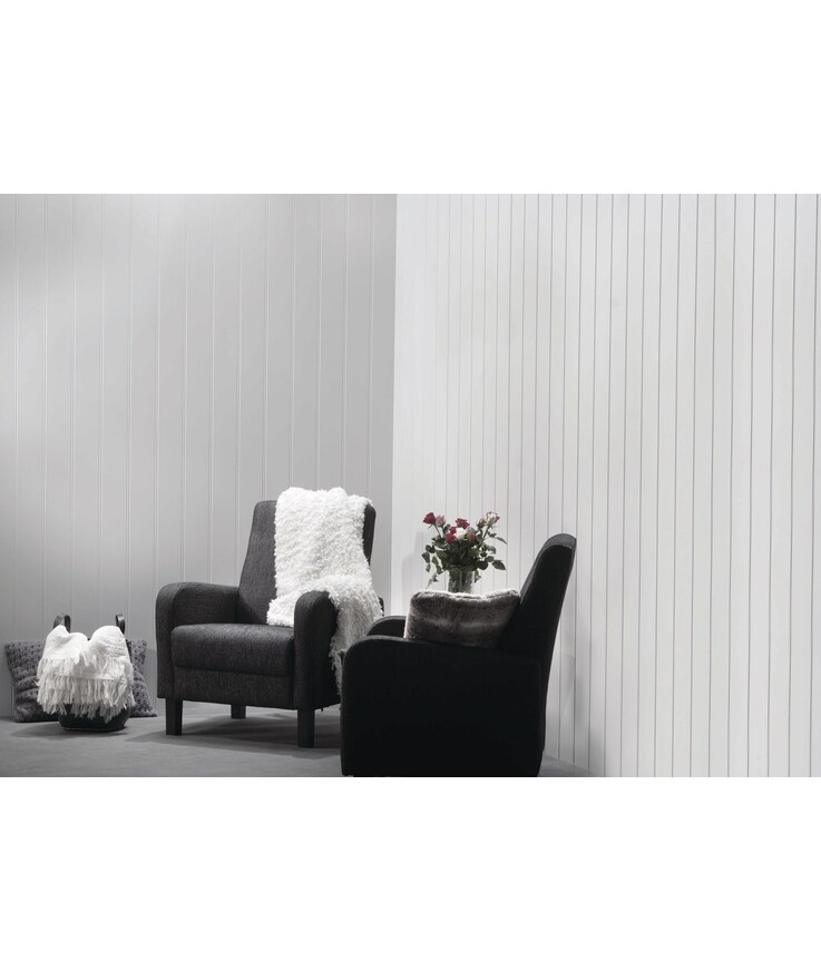 Väggpanel huntonit penselmålad Perle frost 11x620x2390