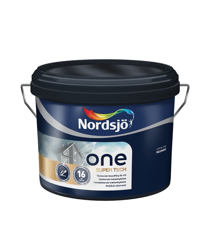 Träfasadfärg one super tech bc Nordsjö utomhus