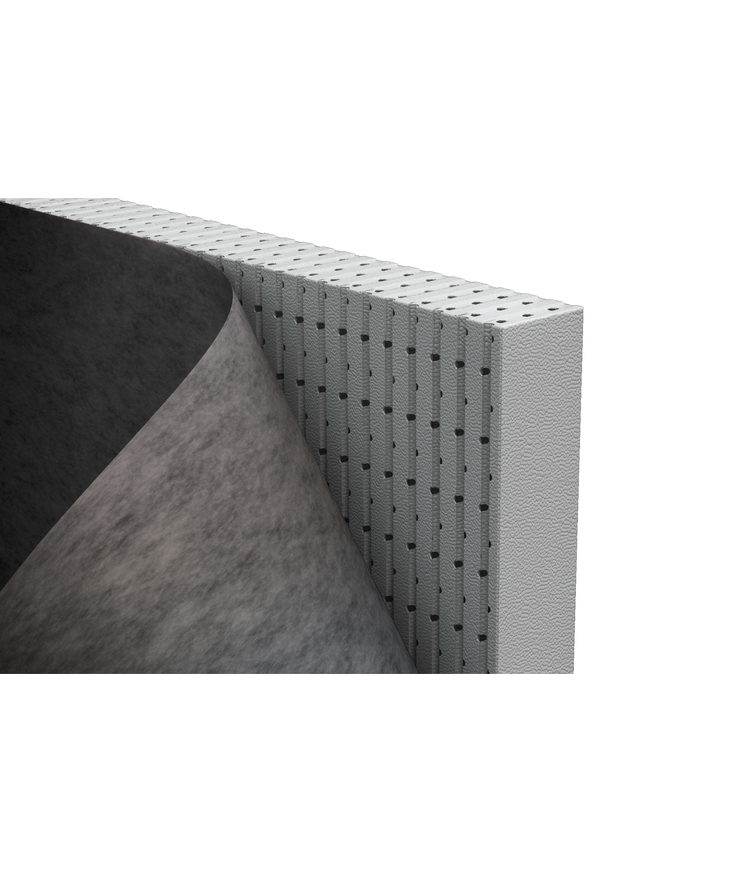 Dräneringsskiva thermodrän 100mm med duk 600x1200mm dth10