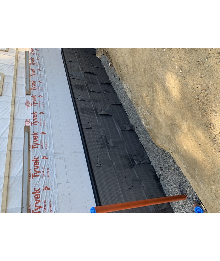 Dräneringsskiva thermodrän 100mm med duk 600x1200mm dth10