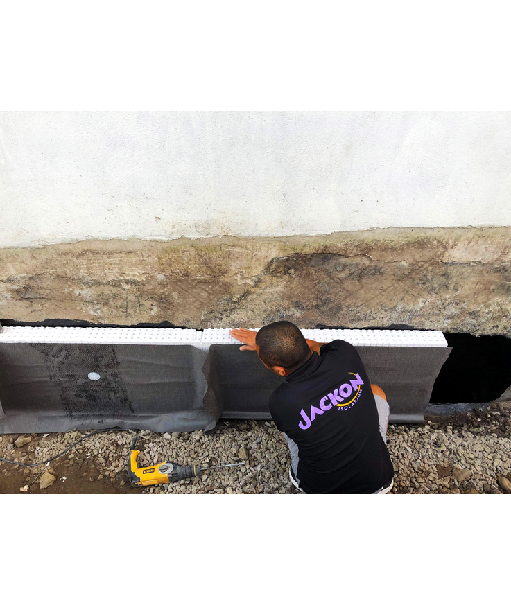 Dräneringsskiva thermodrän 100mm med duk 600x1200mm dth10