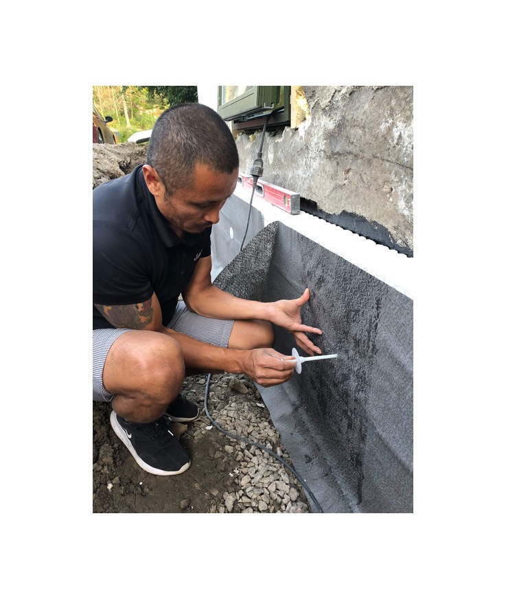 Dräneringsskiva thermodrän 100mm med duk 600x1200mm dth10