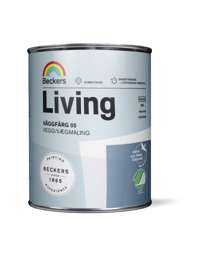 Väggfärg living 5 bas c 0,9l