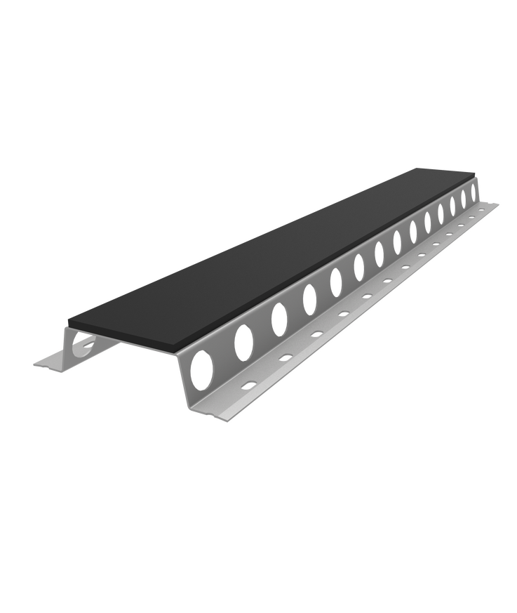 Fasadläkt flv ventilerad svart 3000x0,6mm
