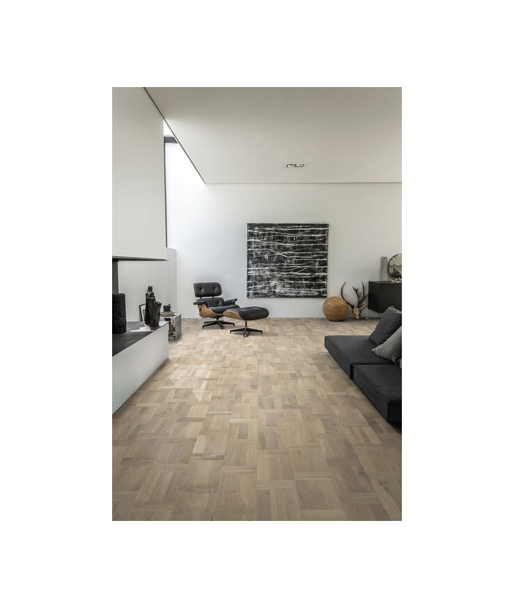 Parkett ek palazzo biondo Holländskt mattlack vit 15mm