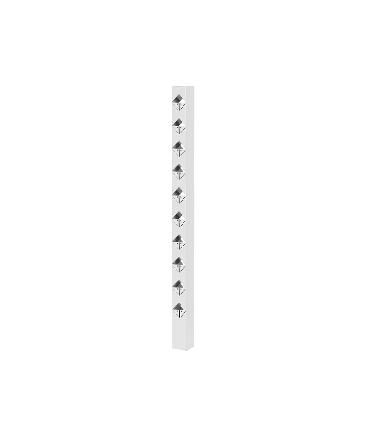 Staket öckerö mellan vit 1100mm 70x70mm