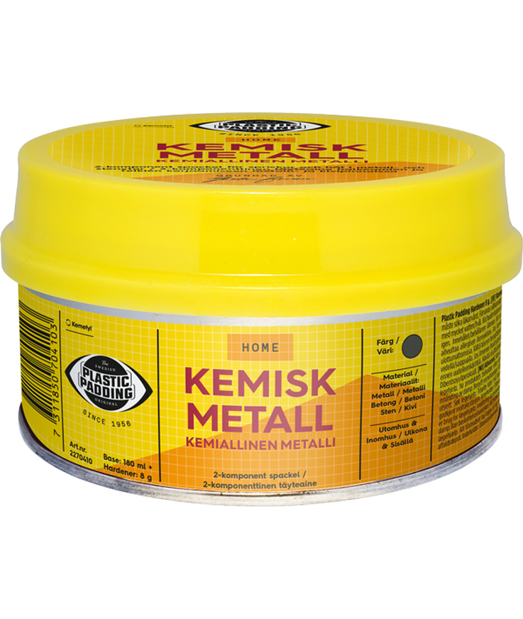 Spackel kemisk metall plastic Padding kemisk metall 0,18l