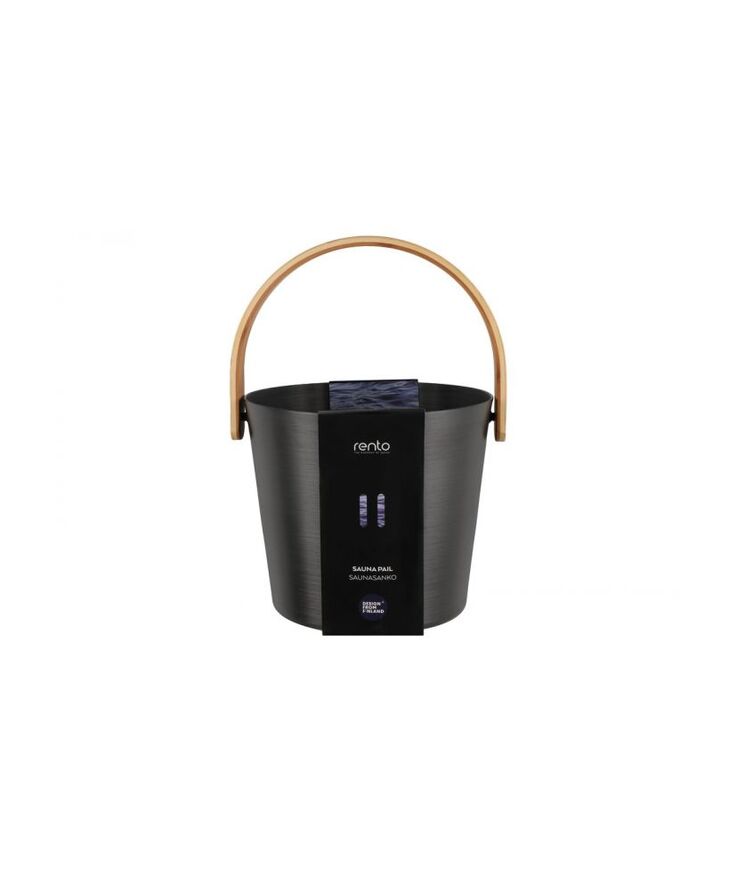 Bastuhink Rento aluminium svart 