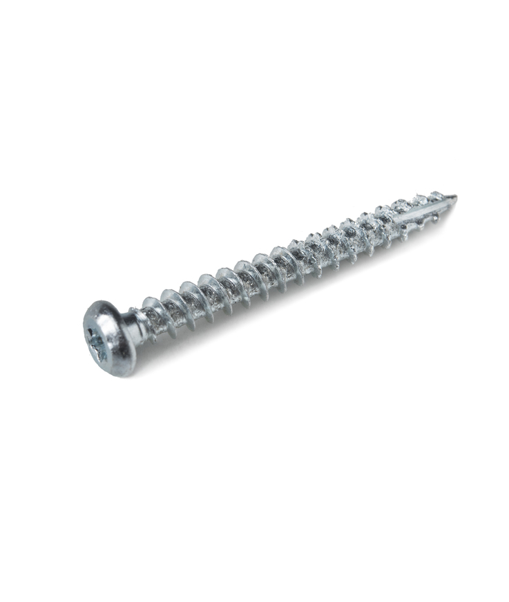 Skruv vägg interiör el zink M/bits 4,2x35